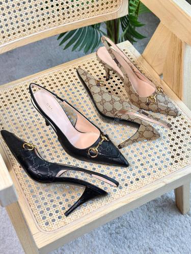 Gucci Slingback Heels Horsebit Detail