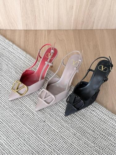Valentino V-Logo Slingback Heels