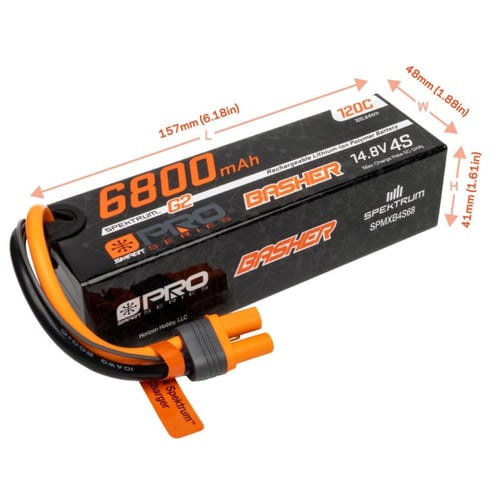 14.8V 6800mAh 4S 120C Smart G2 Pro Basher LiPo Bat...
