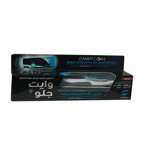 وايت جلو معجون اسنان مبيض بالفحم - مزيل للرائحة ال...