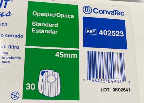 أكياس مفاغرة للبراز مغلق convatec