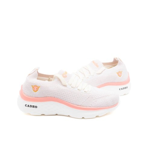 حذاء رياضي للنساء من القماش خفيف - بيج -