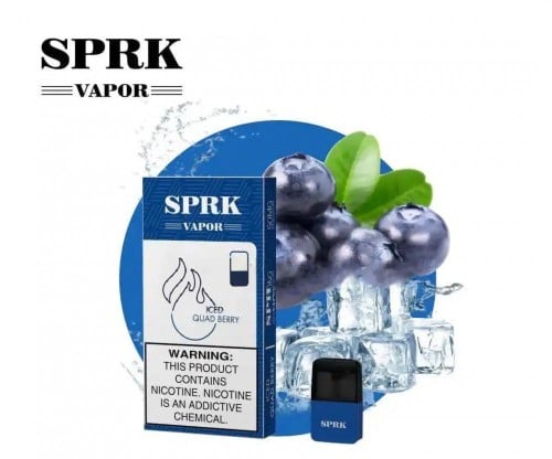 بوادات سبارك فيبر توت ازرق ايس SPRK VAPOR ACED OUA...