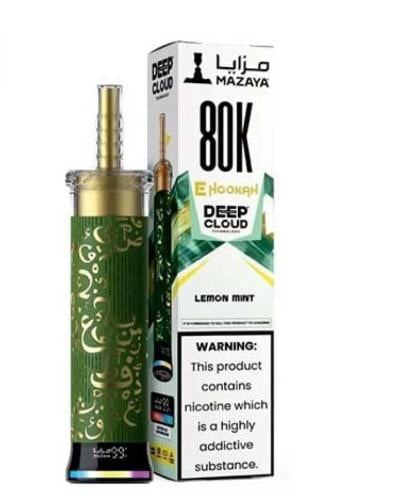 شيشة فيب مزايا ديب كلاود 80000 سحبة ليمون نعناع Ma...