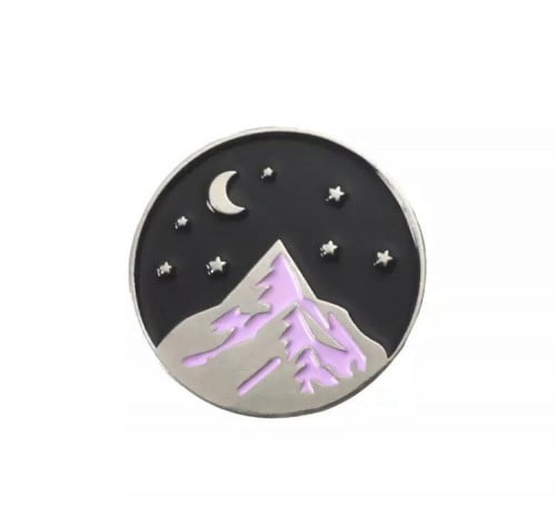 بروش منظر طبيعي " السماء والنجوم والقمر"