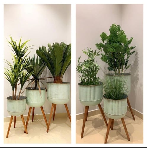 مراكن باللون المميز والشكل الجذاب الاستيل وقاعدة خ...