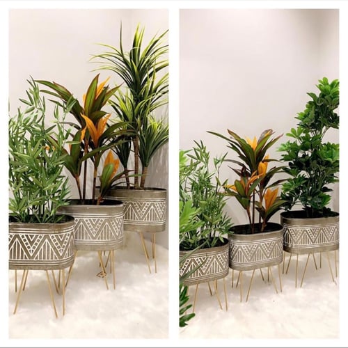 الجديد من طقم مراكن باللون الرصاصي والذهبي والأبيض...