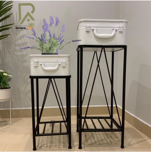 أستايل جديد من طقم المراكن المعدنية الأبيض والقاعد...