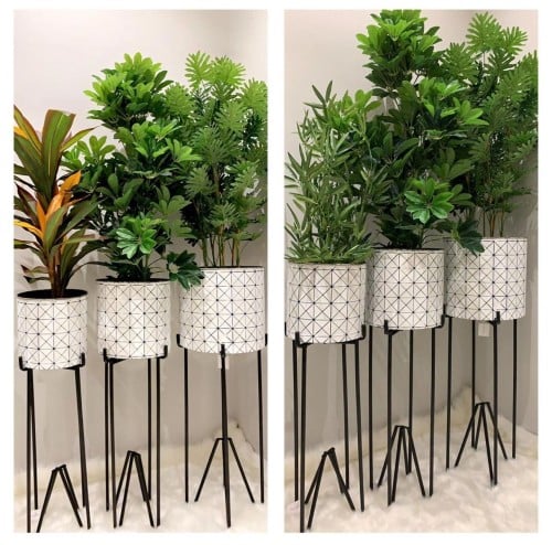 ديكور بشكل جذاب وجديد من طقم المراكن المعدنية بالل...