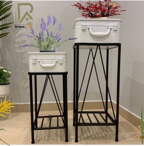 أستايل جديد من طقم المراكن المعدنية الأبيض والقاعد...