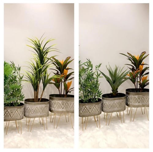 الجديد من طقم مراكن باللون الرصاصي والذهبي والأبيض...