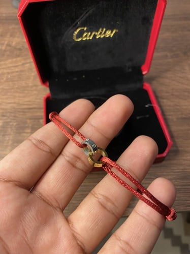 Cartier Bracelet Two rings Red تسليم فوري