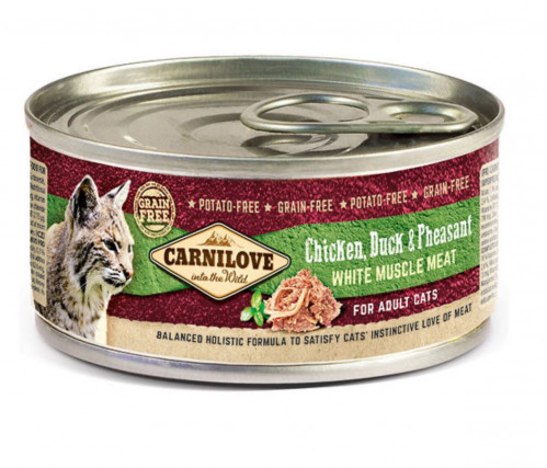كارنيلوف غذاء رطب دجاج وبط وتدرج للقطط البالغة 100...