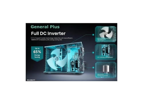 مكيف جنرال بلس سبليت بارد 18000 وحدة حرارية بريطان...