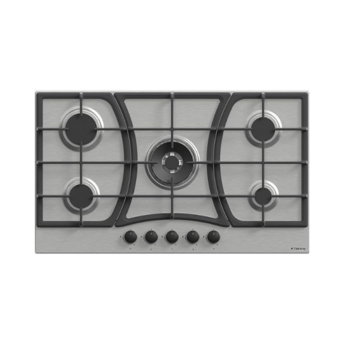 مسطح غاز بلت ان ستار واي 5 شعلة – 90 سم – ستيل SWB...