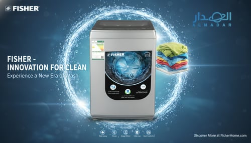 غسالة فيشر اوتوماتيك علوية