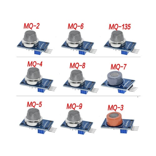 Smoke gas Sensor MQ-2,3,4,5,6,7,8,9,135 | حساس است...