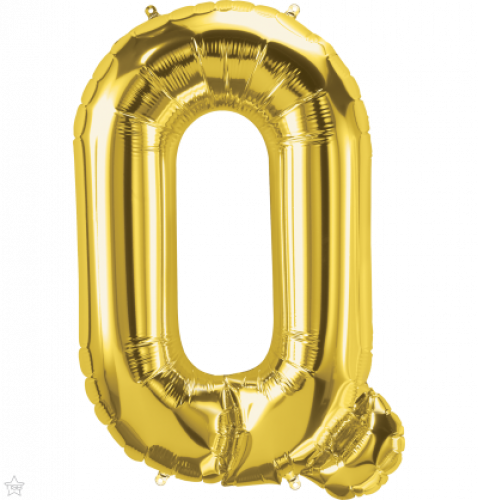 FOIL LARGE LETTER GOLD (عدد 5 قطع) Q