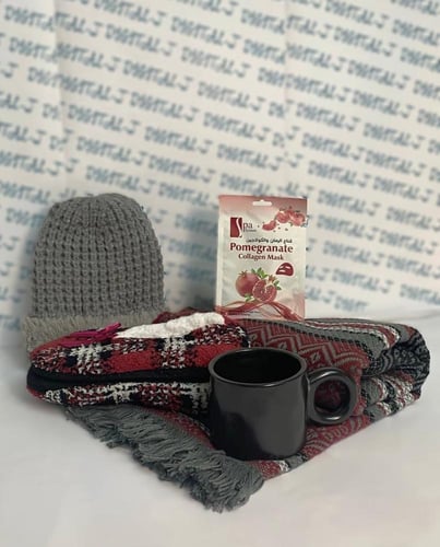 بوكس هديه شتوي [ احمر - اسود ]