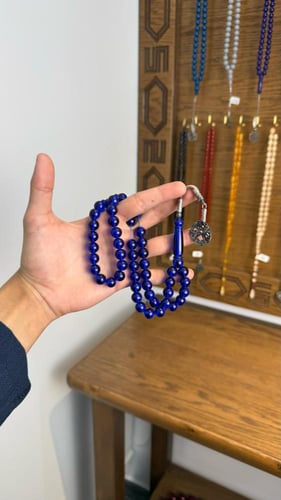 مسباح بكلايت ازرق شفاف