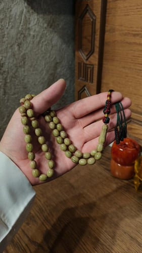 مسباح بكلايت اخضر معرق