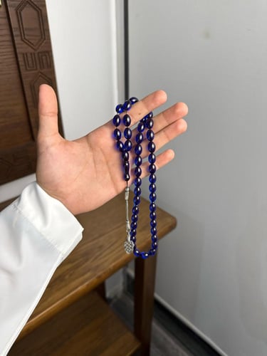 مسباح بكلايت ازرق شفاف