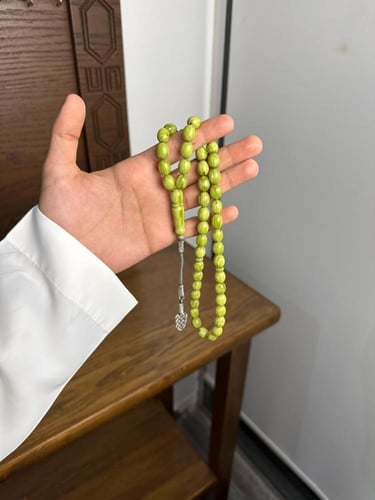 مسباح بكلايت اخضر معرق