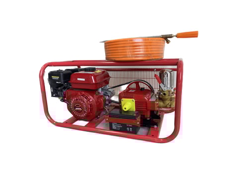 مجموعة رش مبيدات بمحرك بنزين 7 حصان ومضخة 45بار بد...