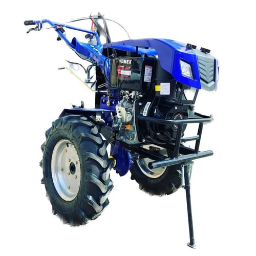 حراثة يدوية بقوة 10 حصان مع مقطورة (ديزل)