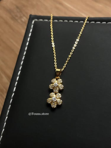 سلسال وردة ذهبي