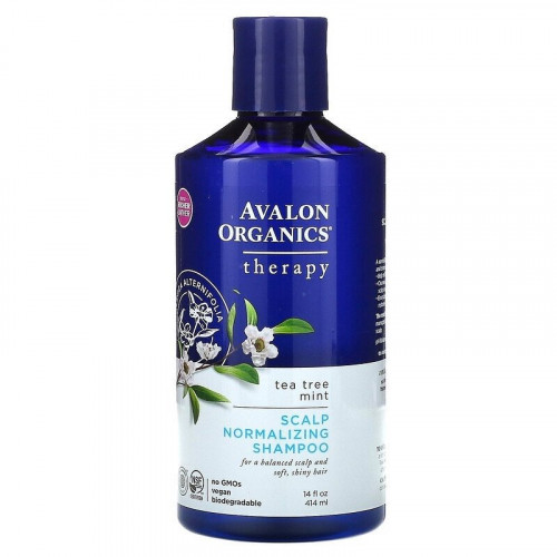 Avalon Organics, شامبو لإنعاش فروة الرأس، العلاج ب...