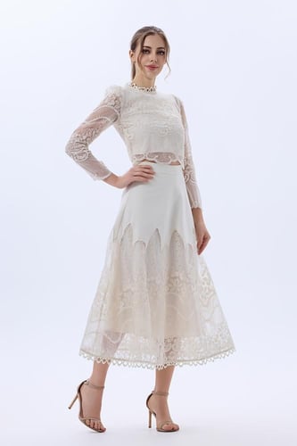 طقم دانتيل بيج