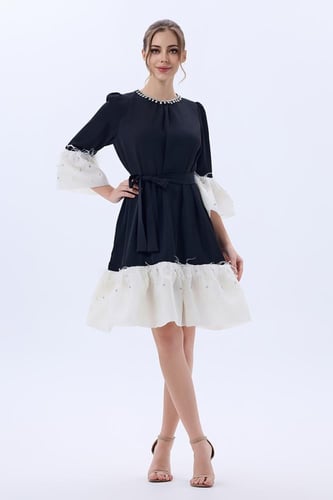 فستان كريب واورغنزا