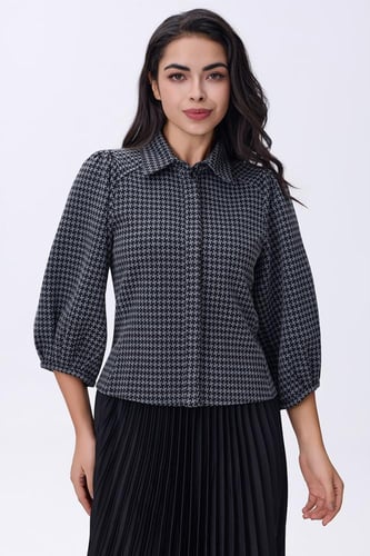 بلوزة شتوي كاروهات