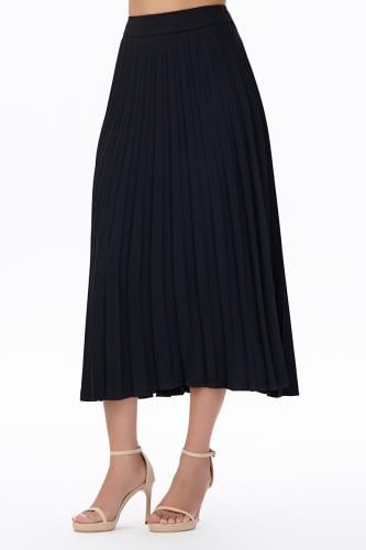 تنورة كلوش بكسرات ميدي