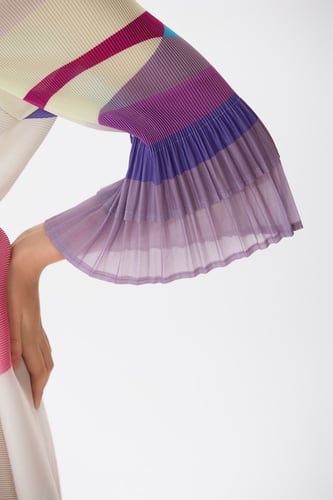 فستان بليسية متعدد الألوان