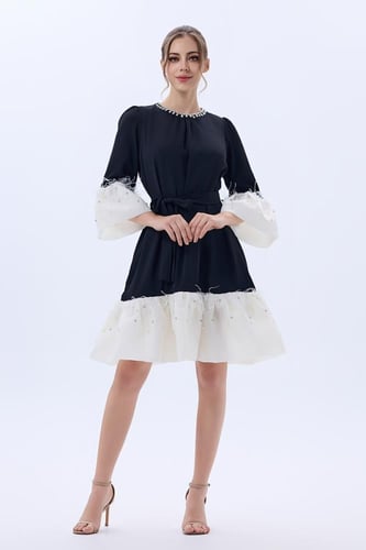 فستان كريب واورغنزا