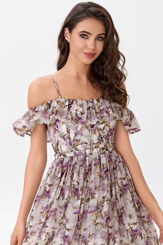 ستان شيفون قصة كورسية مع كشكش