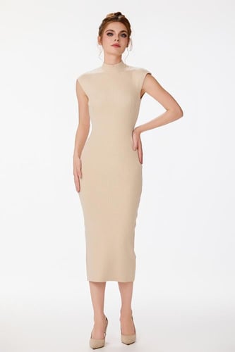 فستان صوف ناعم استريتش