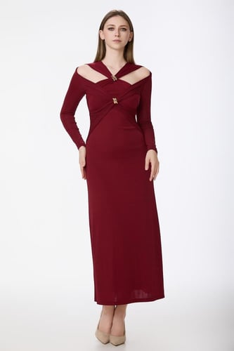 فستان كريب استريتش