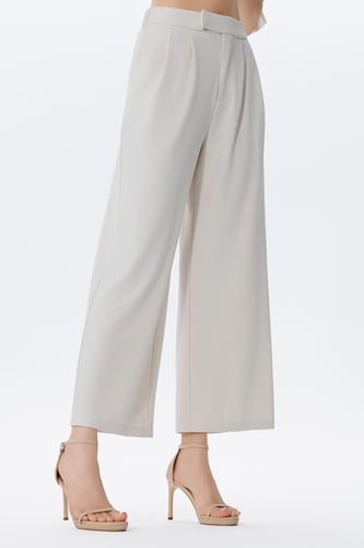 بنطلون رسمي بيج قصة مستقيمة