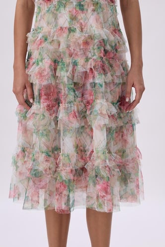 فستان كرانيش ميدي