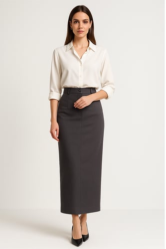 تنورة رسمية بجيوب