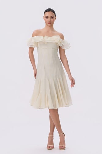 فستان سكري ميدي