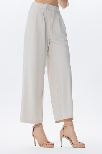 بنطلون رسمي بيج قصة مستقيمة