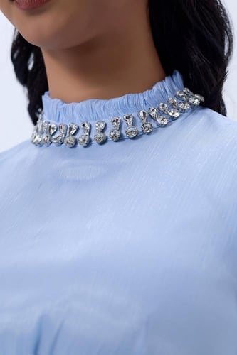 فستان شيفون مع كريستال