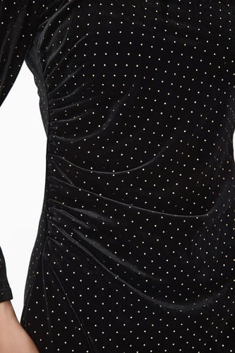 فستان استرتش مع كريستال