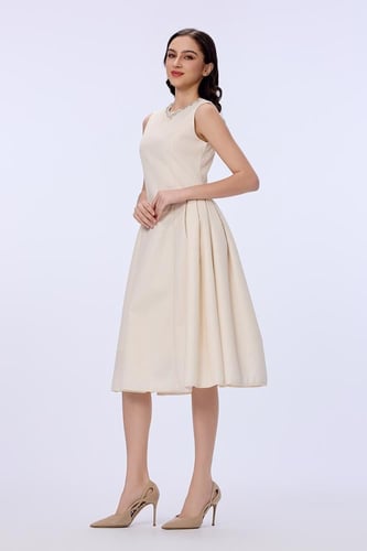 فستان كريب بيكيه