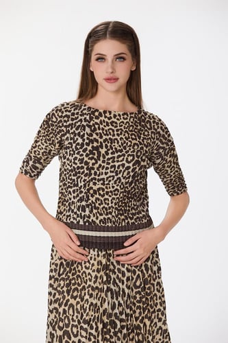 طقم لوريكس بنقشة الفهد