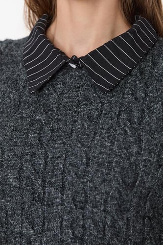 بلوزة صوف وقطن